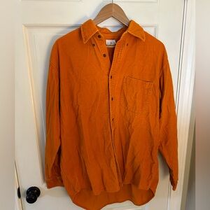JCrew Men’s Medium corduroy shirt - orange